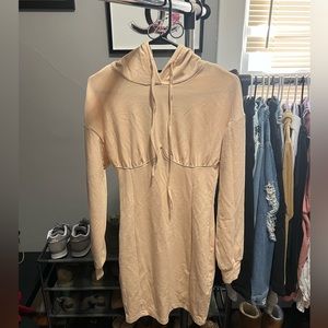 Tan hooded dress